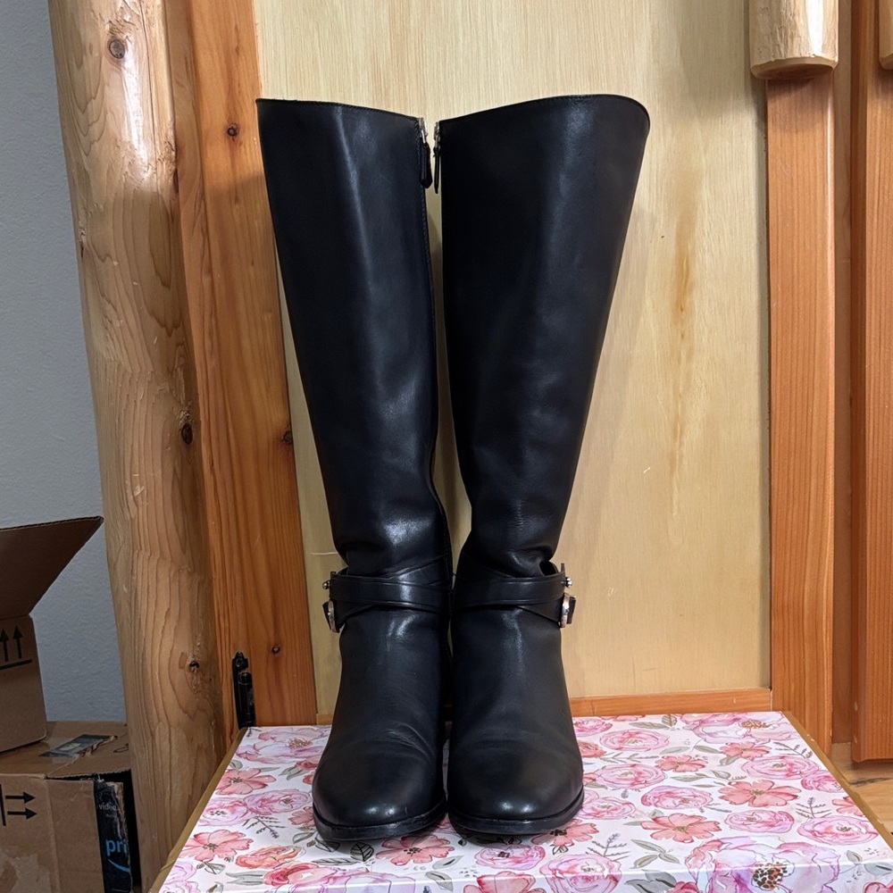 L K Bennett London Leather Knee High Boots
